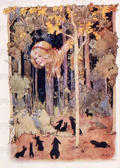 Alice in Wonderland, illustration by Margaret Tarrant