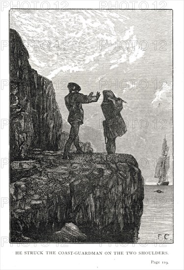 Illustration of "Toilers of the Sea", by Victor Hugo