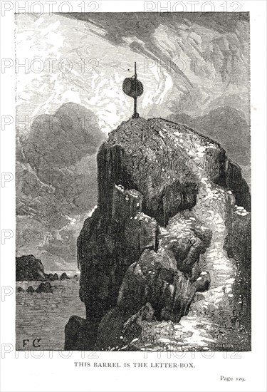 Illustration of "Toilers of the Sea", by Victor Hugo