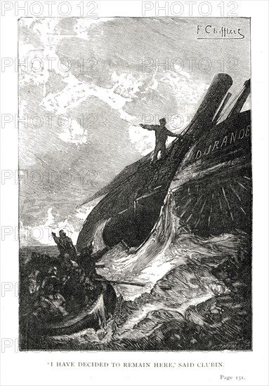 Illustration of "Toilers of the Sea", by Victor Hugo