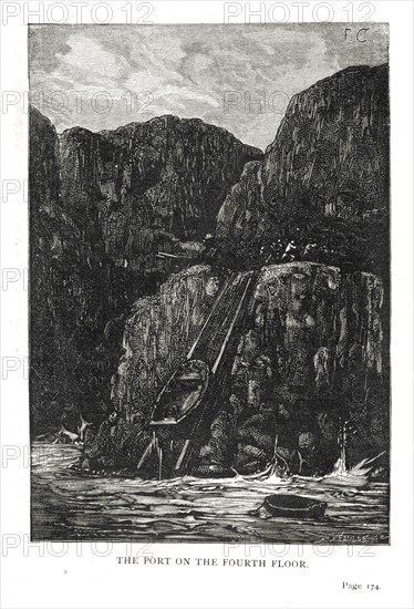 Illustration of "Toilers of the Sea", by Victor Hugo