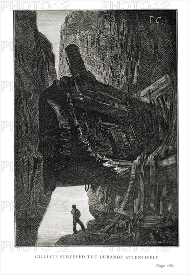 Illustration de "Les Travailleurs de la Mer", de Victor Hugo