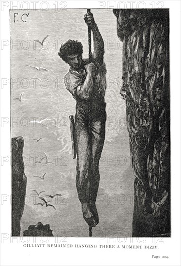 Illustration of "Toilers of the Sea", by Victor Hugo