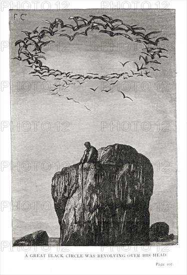 Illustration de "Les Travailleurs de la Mer", de Victor Hugo