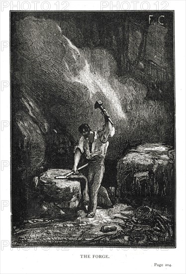 Illustration de "Les Travailleurs de la Mer", de Victor Hugo