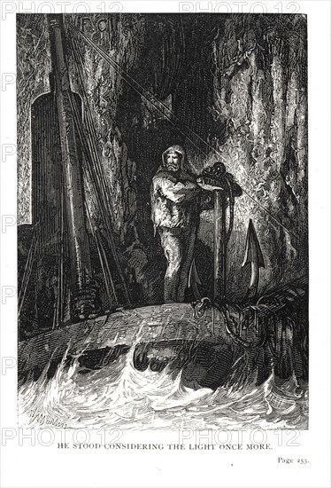 Illustration of "Toilers of the Sea", by Victor Hugo