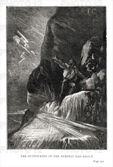 Illustration of "Toilers of the Sea", by Victor Hugo