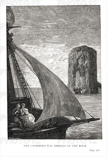 Illustration of "Toilers of the Sea", by Victor Hugo