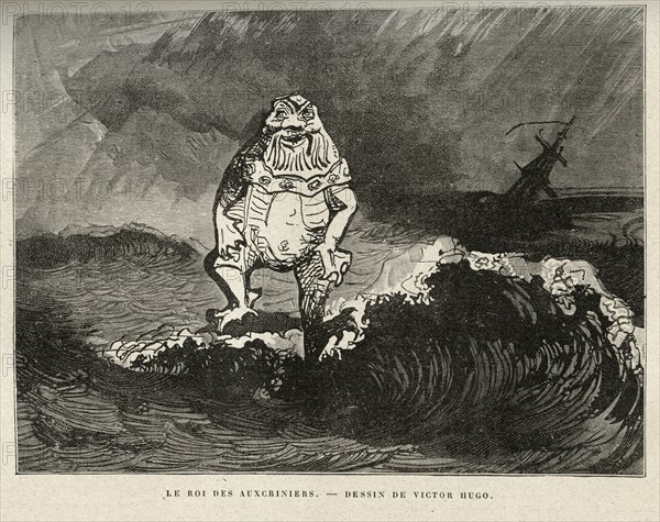 Illustration de "Les Travailleurs de la Mer", de Victor Hugo