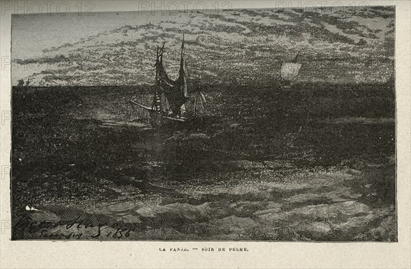 Illustration of "Toilers of the Sea", by Victor Hugo