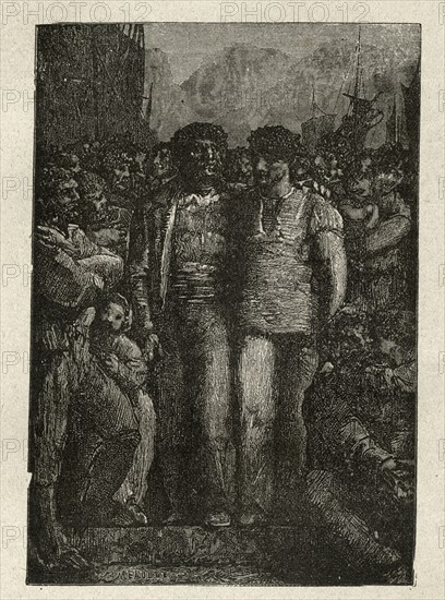 Illustration of "Toilers of the Sea", by Victor Hugo