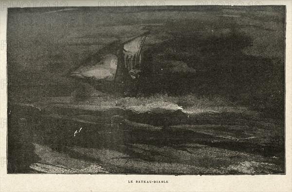 Illustration de "Les Travailleurs de la Mer", de Victor Hugo