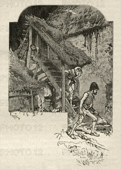 Illustration of "Toilers of the Sea", by Victor Hugo