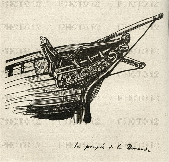 Illustration de "Les Travailleurs de la Mer", de Victor Hugo