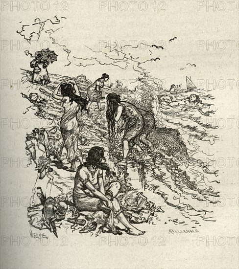 Illustration of "Toilers of the Sea", by Victor Hugo