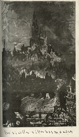 Illustration de "Les Travailleurs de la Mer", de Victor Hugo