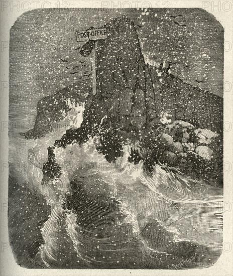 Illustration of "Toilers of the Sea", by Victor Hugo