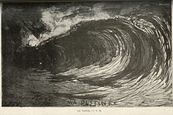 Illustration of "Toilers of the Sea", by Victor Hugo