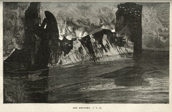 Illustration de "Les Travailleurs de la Mer", de Victor Hugo