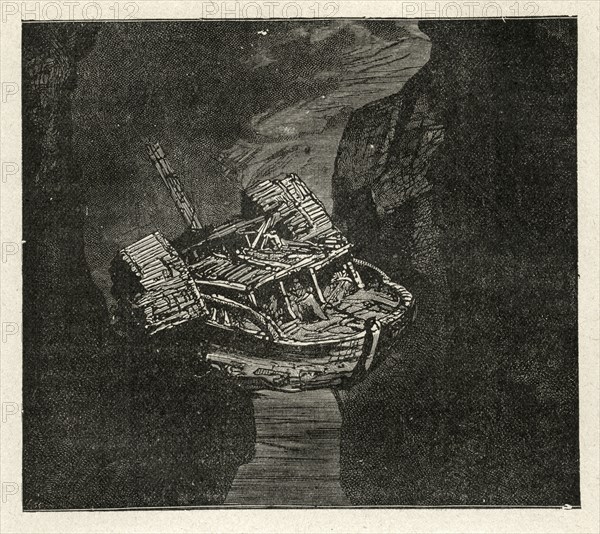 Illustration de "Les Travailleurs de la Mer", de Victor Hugo