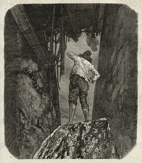 Illustration de "Les Travailleurs de la Mer", de Victor Hugo