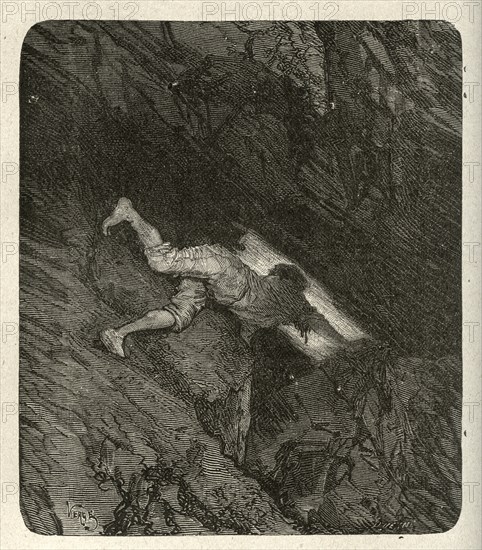 Illustration de "Les Travailleurs de la Mer", de Victor Hugo