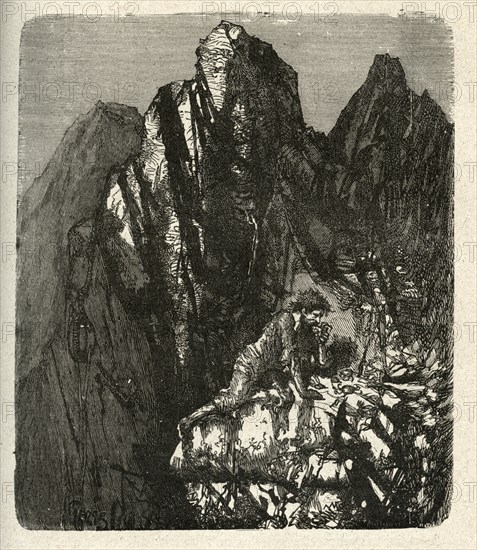 Illustration de "Les Travailleurs de la Mer", de Victor Hugo