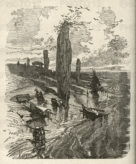 Illustration de "Les Travailleurs de la Mer", de Victor Hugo