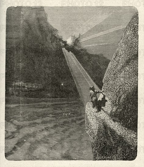 Illustration de "Les Travailleurs de la Mer", de Victor Hugo