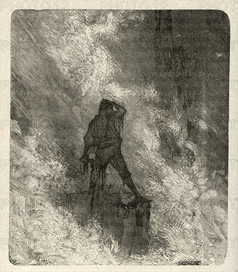 Illustration de "Les Travailleurs de la Mer", de Victor Hugo