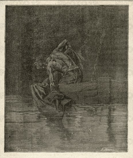 Illustration of "Toilers of the Sea", by Victor Hugo