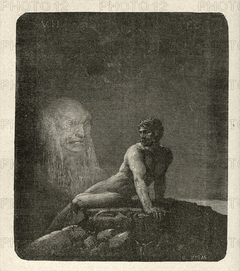 Illustration de "Les Travailleurs de la Mer", de Victor Hugo