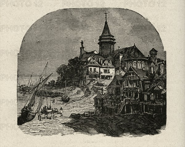 Illustration of "Toilers of the Sea", by Victor Hugo