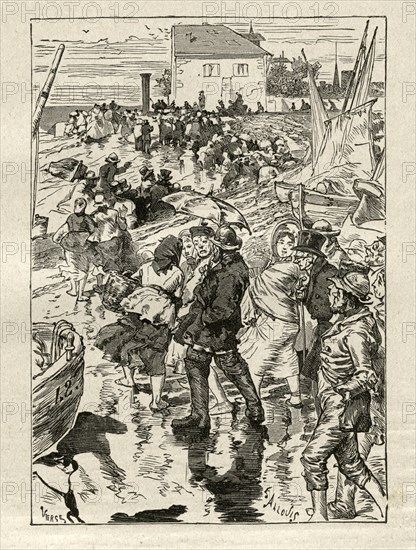 Illustration de "Les Travailleurs de la Mer", de Victor Hugo