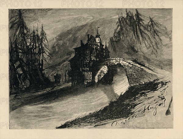 Illustration from 'En voyage. Alpes et Pyrénées', by Victor Hugo