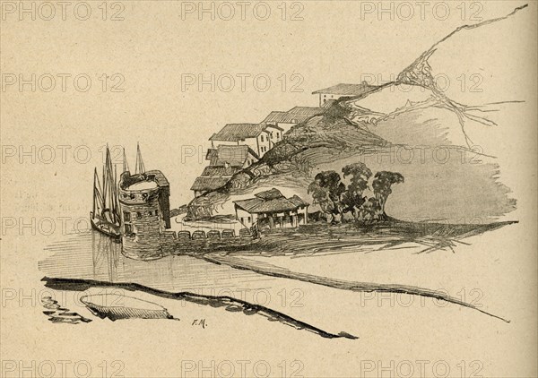 Illustration from 'En voyage. Alpes et Pyrénées', by Victor Hugo