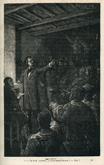 Illustration de "Histoire d'un crime", de Victor Hugo