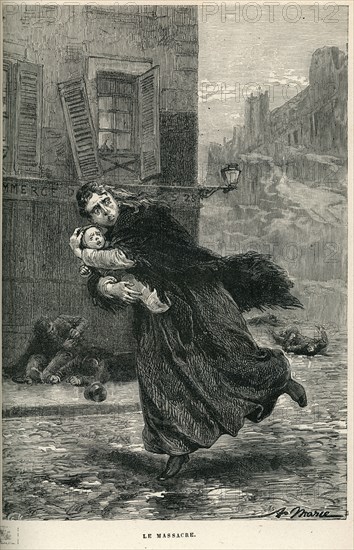 Illustration from 'Histoire d'un crime', by Victor Hugo