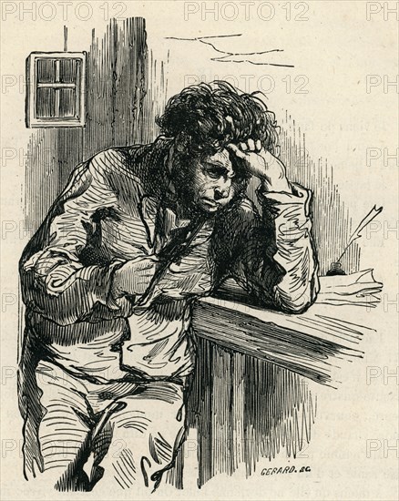 Illustration from 'Le Dernier Jour d'un condamné', by Victor Hugo