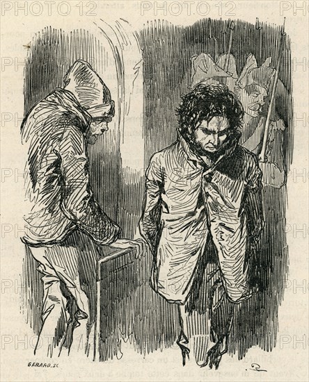 Illustration from 'Le Dernier Jour d'un condamné', by Victor Hugo