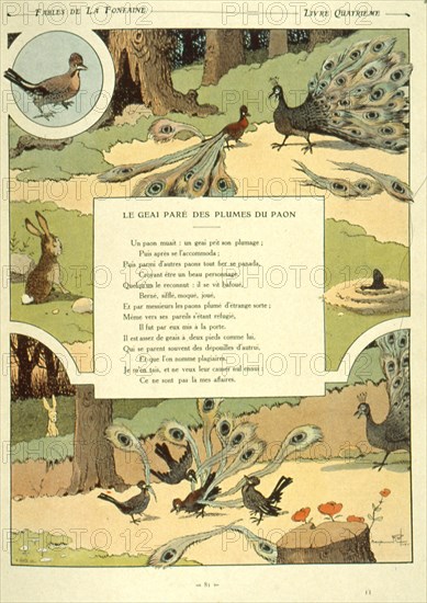 Illustration of La Fontaine's Fables