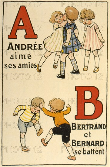 Abécédaire "ABC des prénoms", 1927