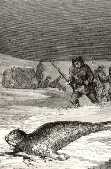 "Voyages et aventures du Capitaine Hatteras : les anglais au Pôle Nord, le désert de glace"