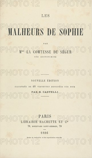 Les malheurs de Sophie, par la Comtesse de Ségur