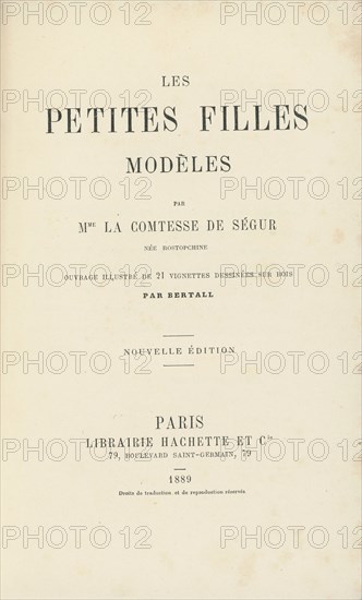 Les petites filles modèles, par la Comtesse de Ségur