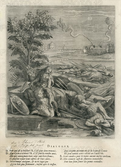 Antigone enterrant son frère Polynice