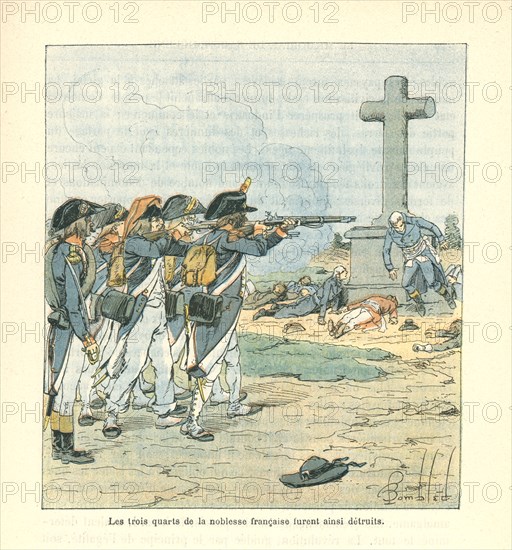 The execution of nobles during the French Revolution