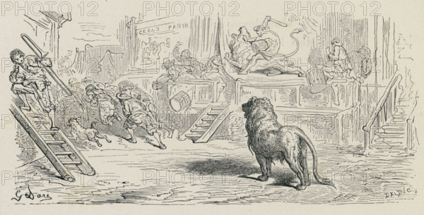 'The Lion killed by the Man'