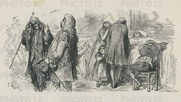 Fable of La Fontaine 'The Doctors'