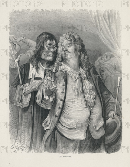 Fable of La Fontaine 'The Doctors'